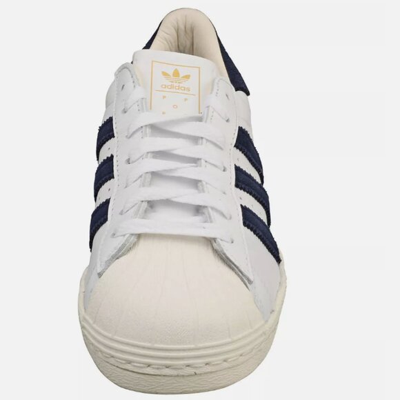 Adidas Pop Trading Co Superstar Herren White Navy Sneaker SIZE - 7.5M/8.5W - Picture 6 of 8